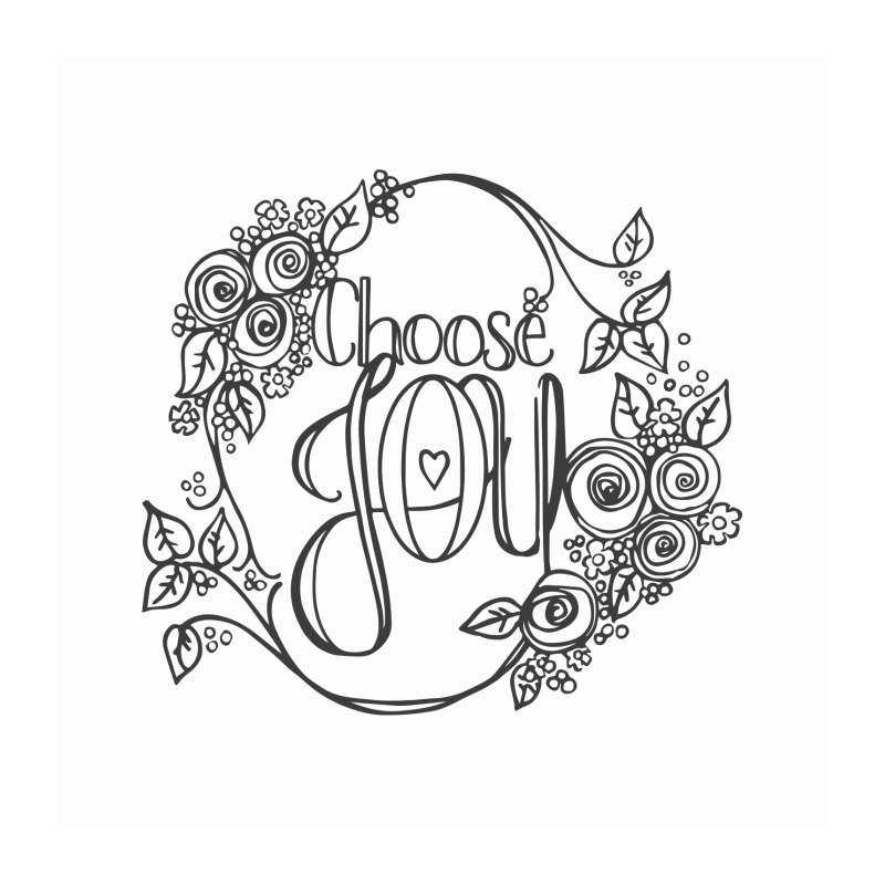 Spellbinders Choose Joy Rubber Stamp