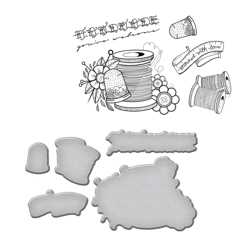 Spellbinders Stamp & Die Set - Sew 