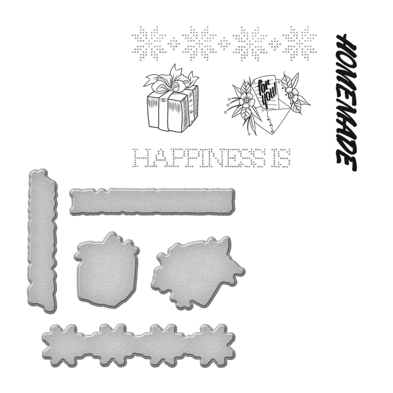 Happiness - Stamp & Die Set