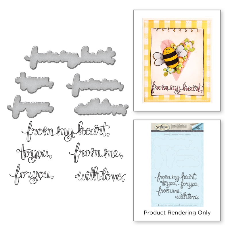 Spellbinders Stamp & Die Set - Sentiments 2