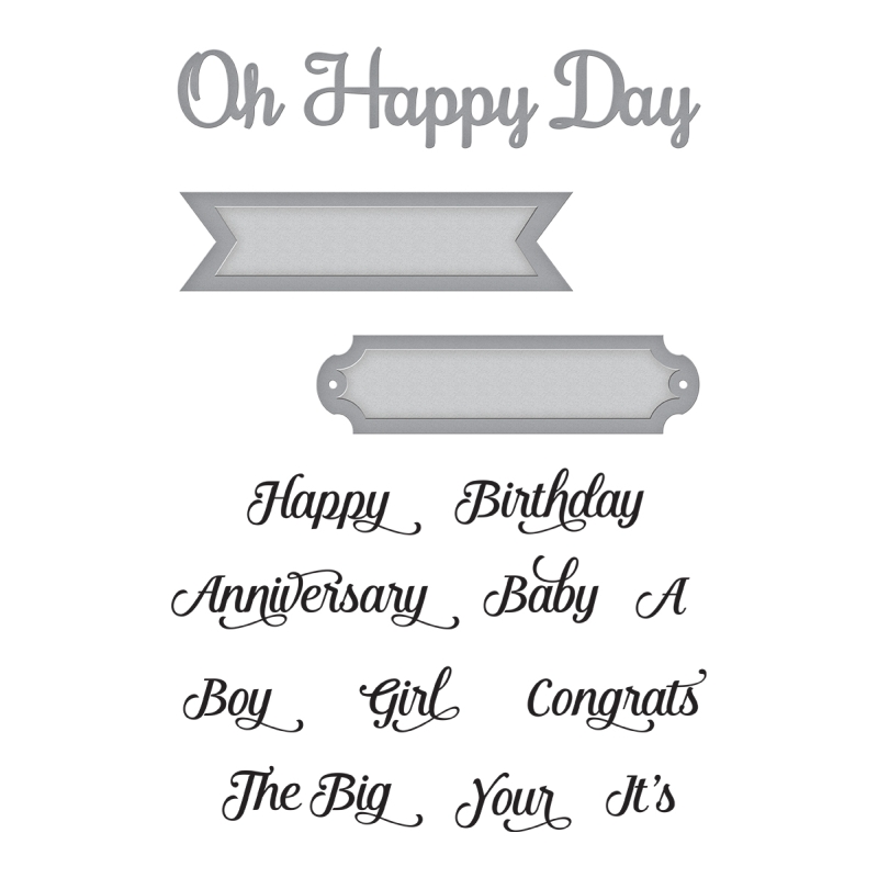 Oh Happy Day - Stamp & Die