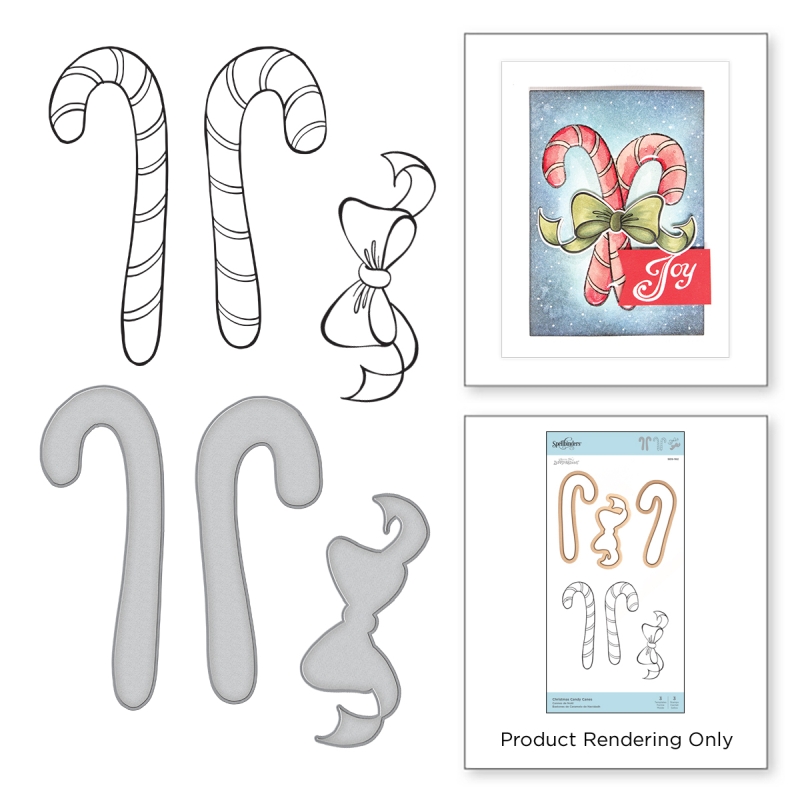 Christmas Candy Canes Stamp & Die Set