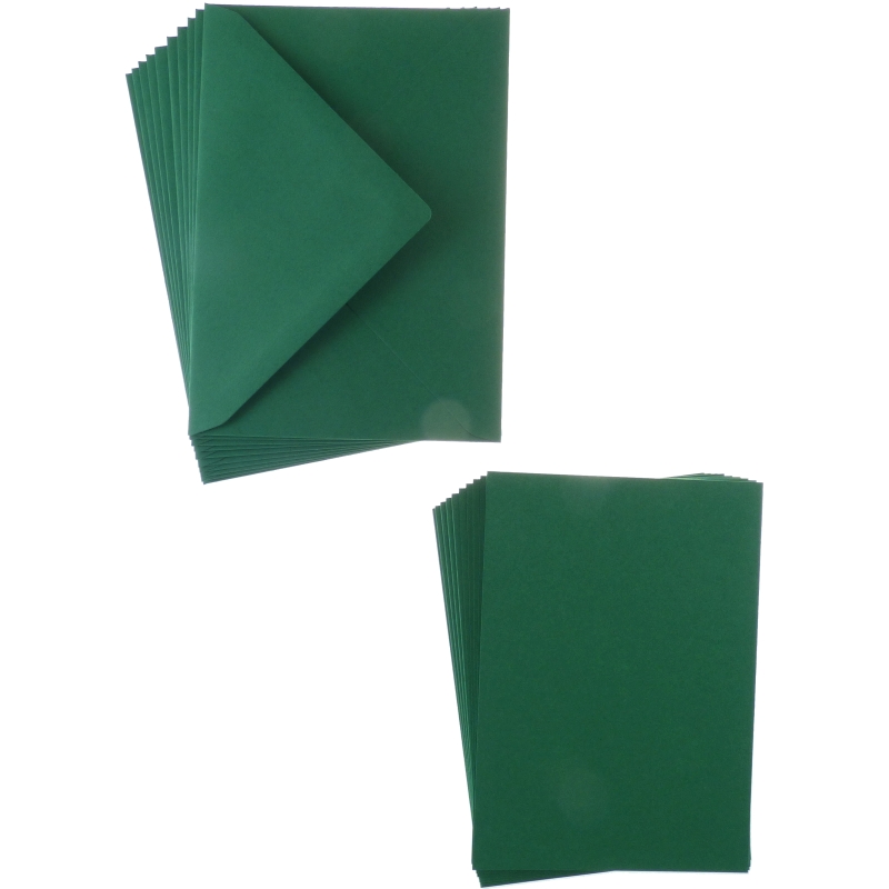 Dark green A6 Card Packs (10)