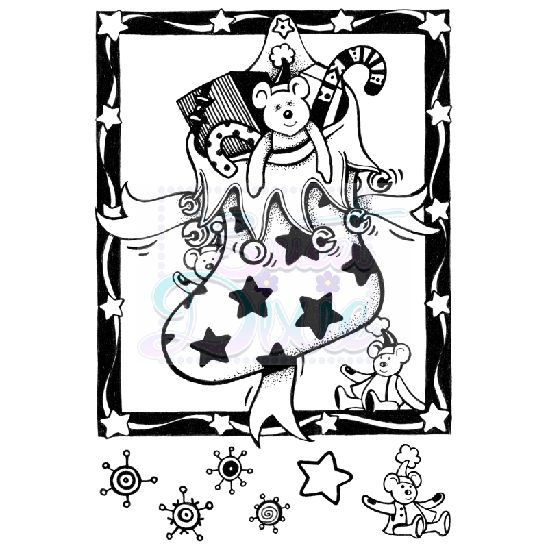 Sweet Dixie Teddies Christmas Stocking