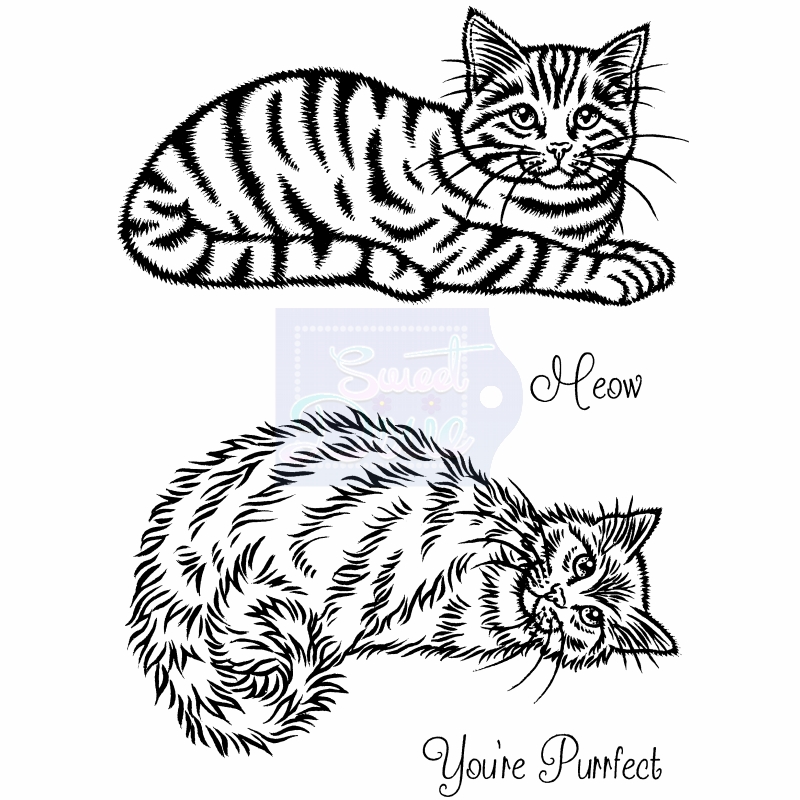 Sweet Dixie Cats stamp set