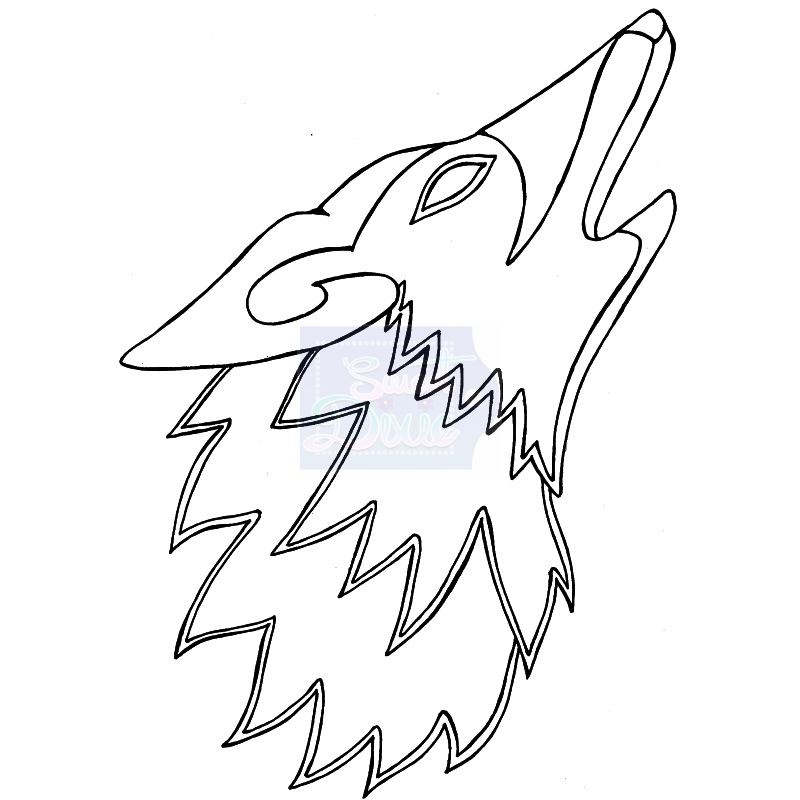 Sweet Dixie Zendoodle Wolf Howl by Lindsay Mason