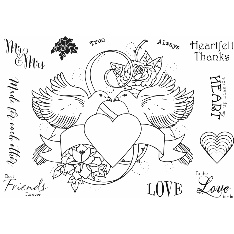 Sweet Dixie Lovebirds Tattoo Romance Collection