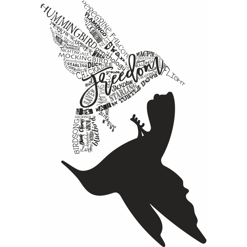Sweet Dixie Typography Bird Woodland Creatures Collection