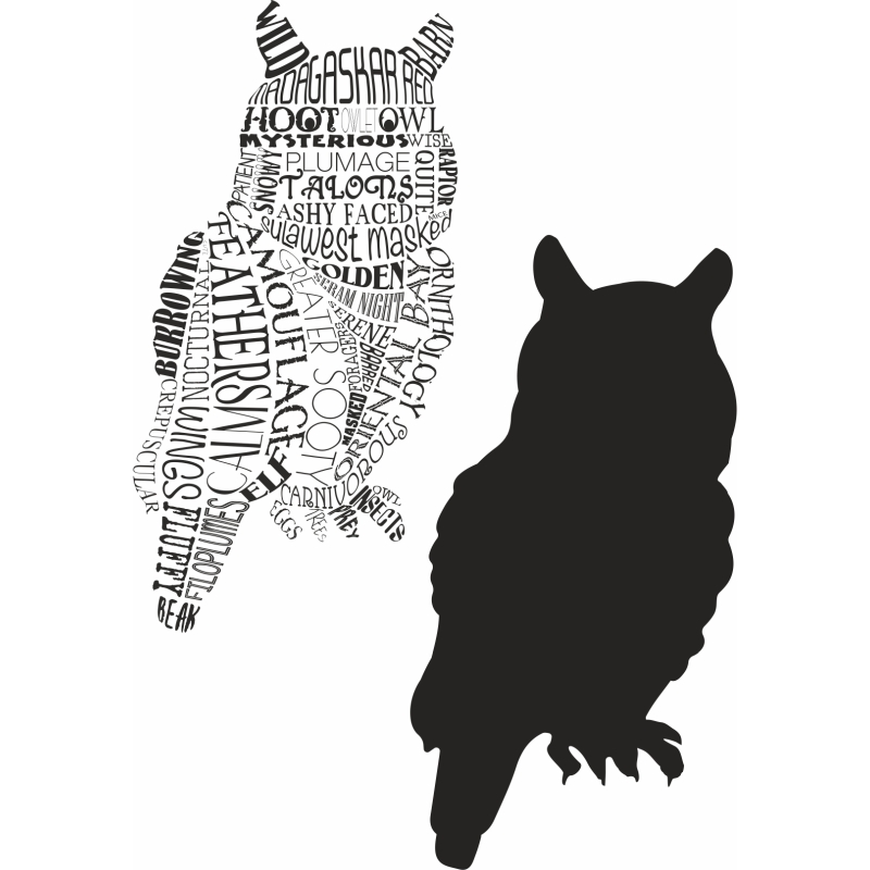 Sweet Dixie Typography Owl Woodland Creatures Collection