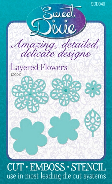Layered Flowers Sweet Dixie Cutting Die