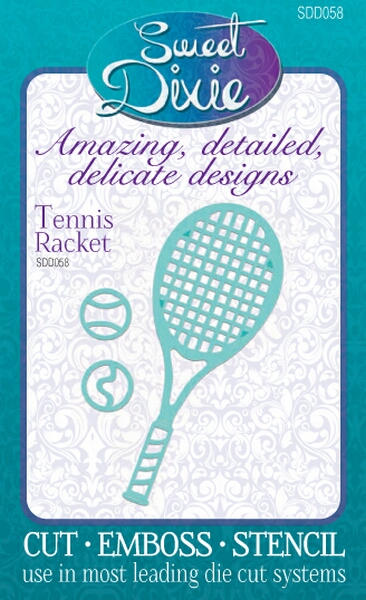 Tennis Racket Sweet Dixie Cutting Die