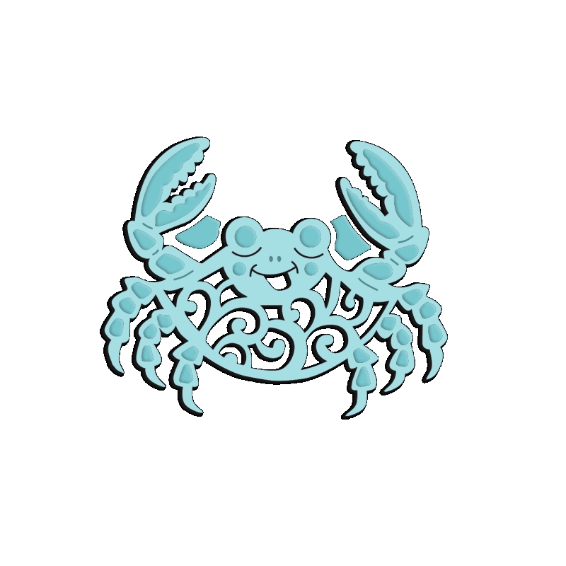 SD Cute Crab Sweet Dixie Cutting Die