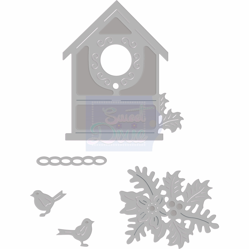Sweet Dixie Christmas Birdhouse die set