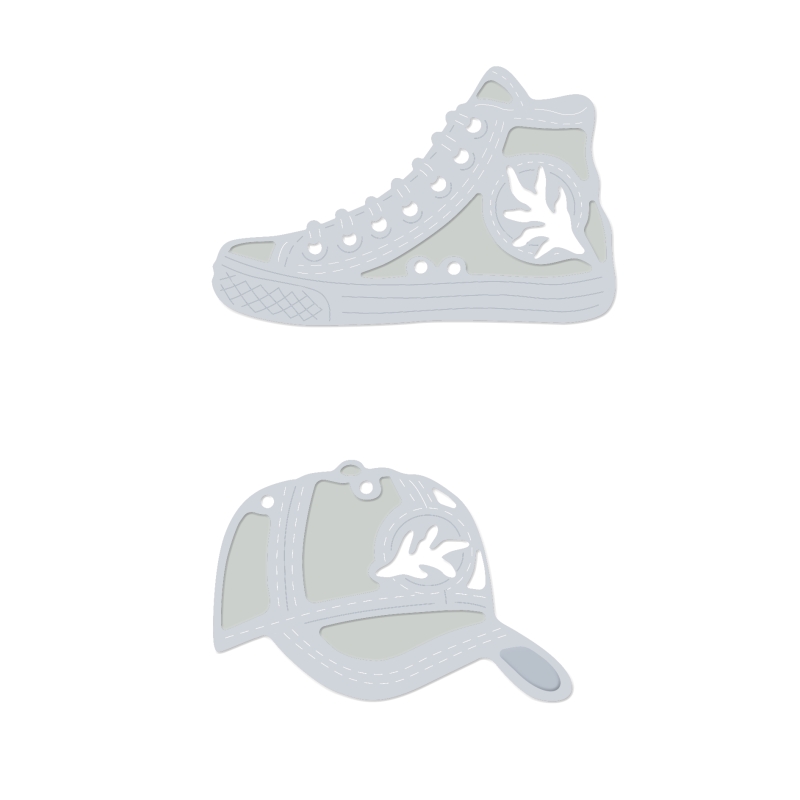 Sweet Dixie Baseball Cap & Boot die set