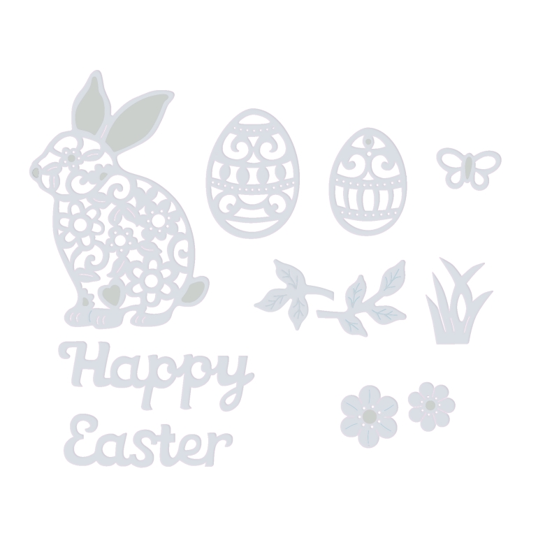 Sweet Dixie Easter Bunny die set