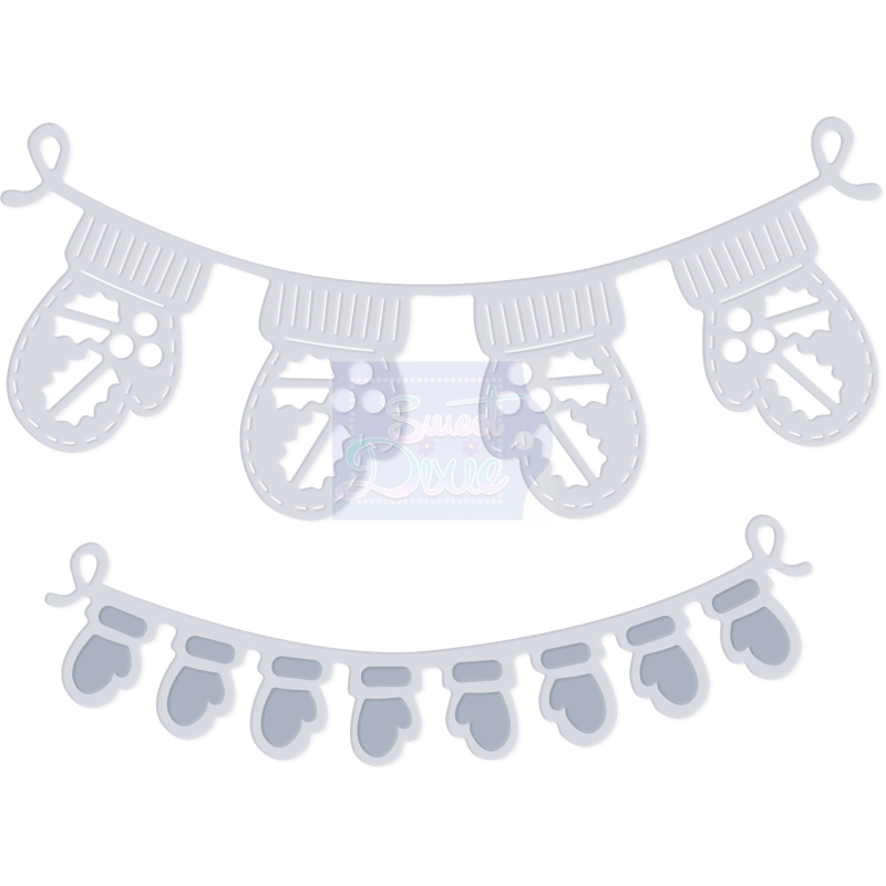 Sweet Dixie Mitten Bunting die set