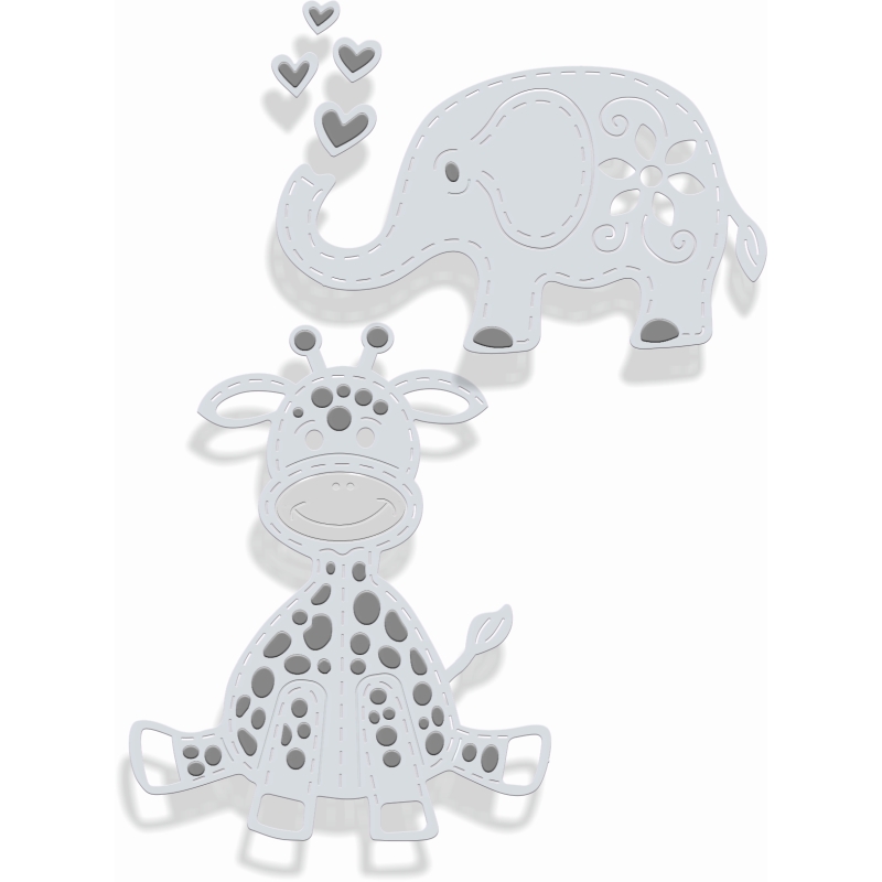 SD Toy Giraffe & Elephant Sweet Dixie Cutting Die