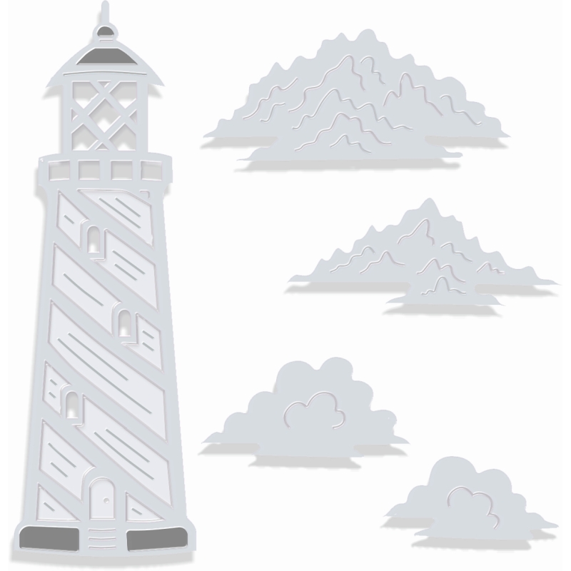 Sweet Dixie Lighthouse die set
