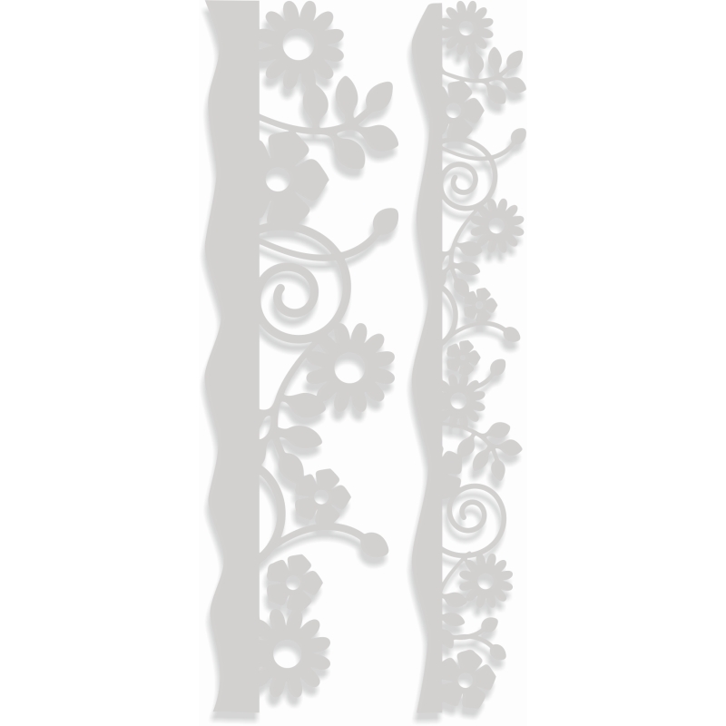 Sweet Dixie Meadow Flowers Borders die set