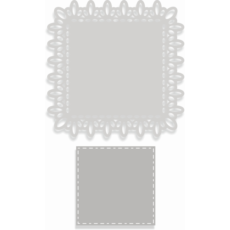 SCC Lace Square Layered Nesting Sweet Dixie Cutting Die