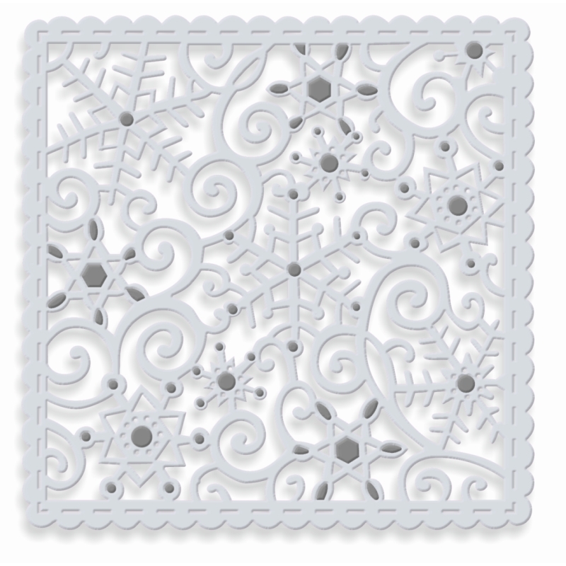 SD Sparkling Snowflakes Square Sweet Dixie Cutting Die