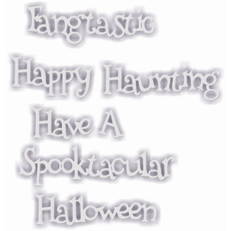 Sweet Dixie Happy Haunting Sentiments die set