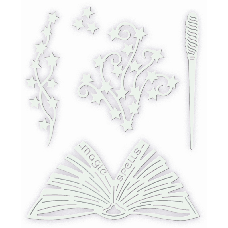 SD Spell Book &amp; Wand Sweet Dixie Cutting Die