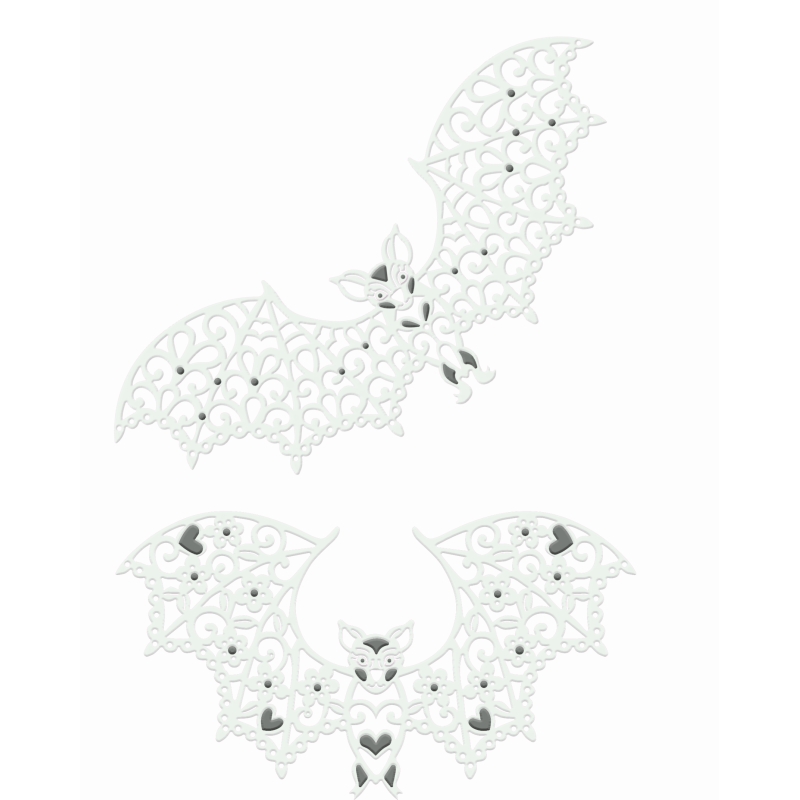 Sweet Dixie Lacy Bats die set