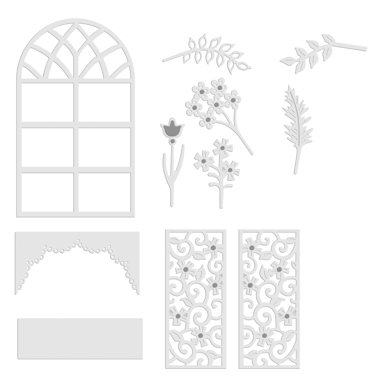 Sweet Dixie Window & Window Box die set