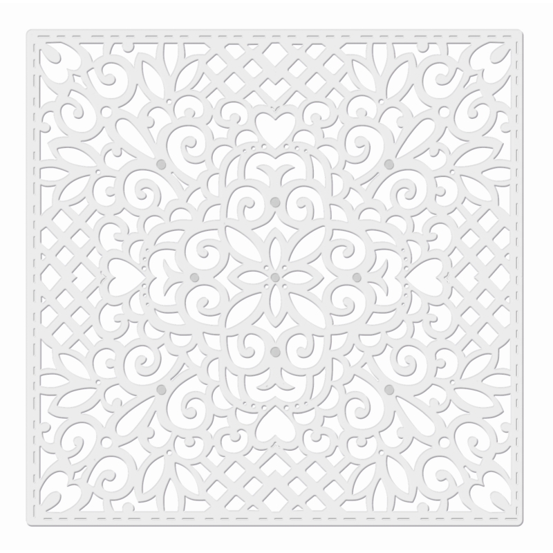 SD Filigree Square Background Sweet Dixie Cutting Die