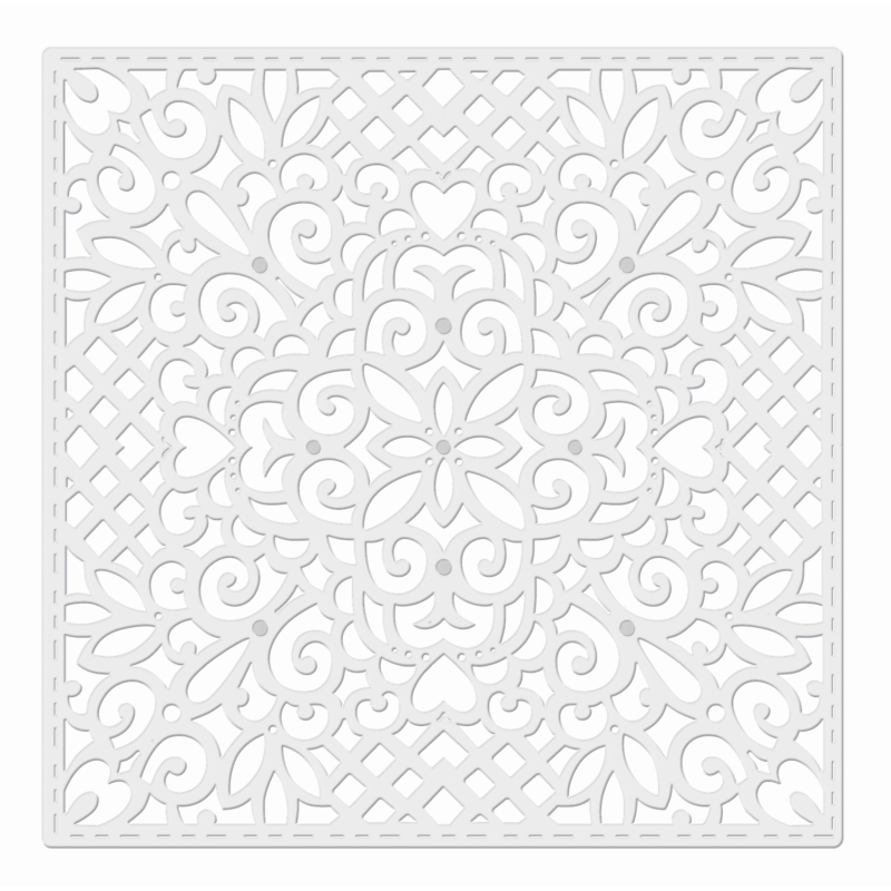 SD Filigree Square Background Sweet Dixie Cutting Die