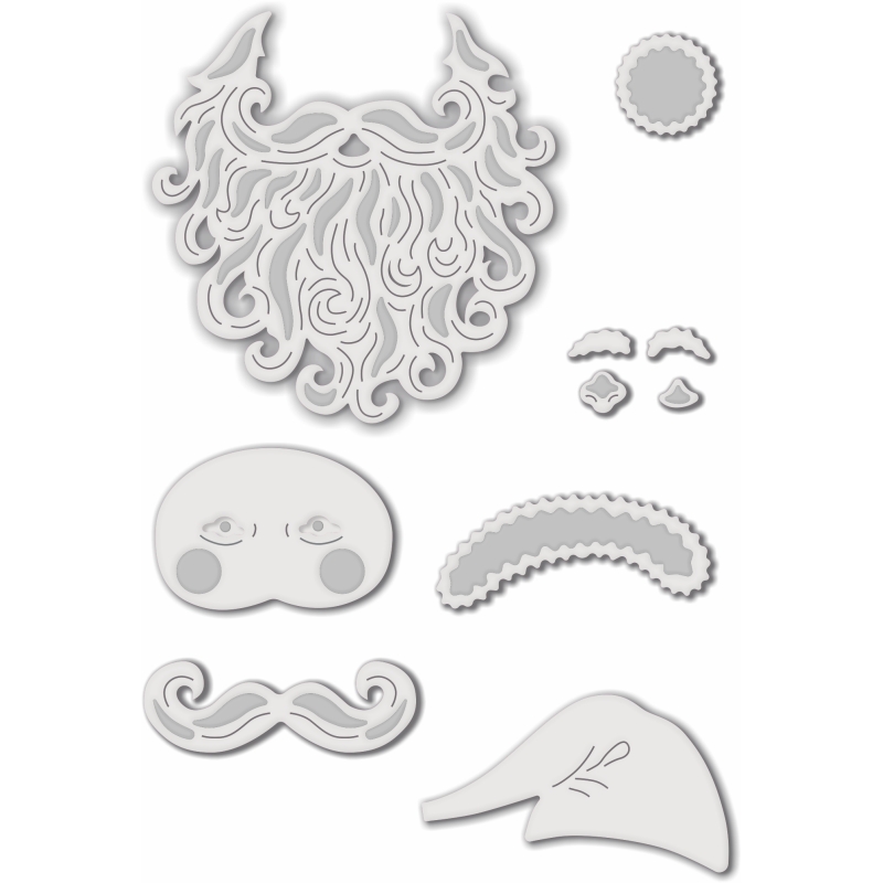 Sweet Dixie Build A Santa die set