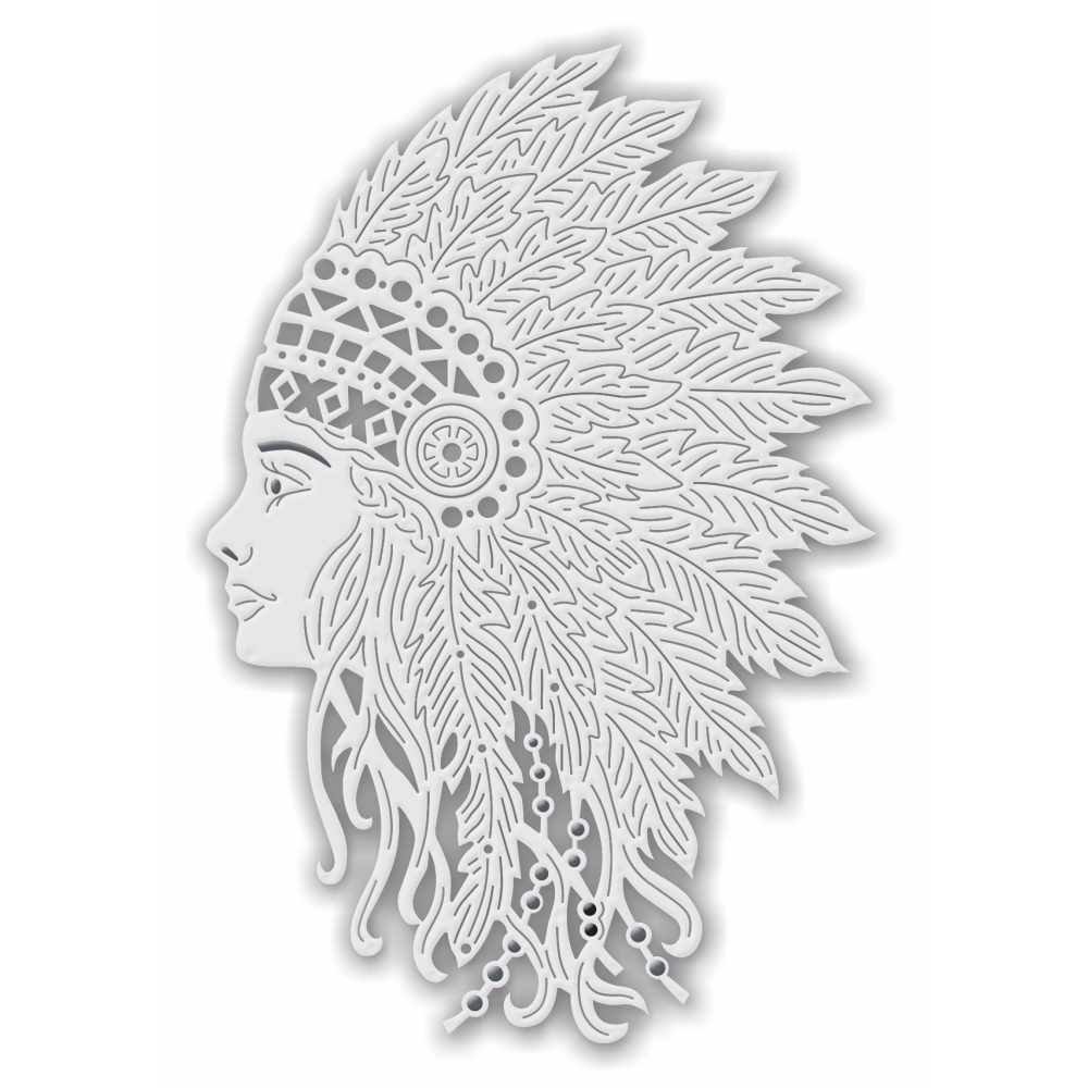 Sweet Dixie Female Native American die set