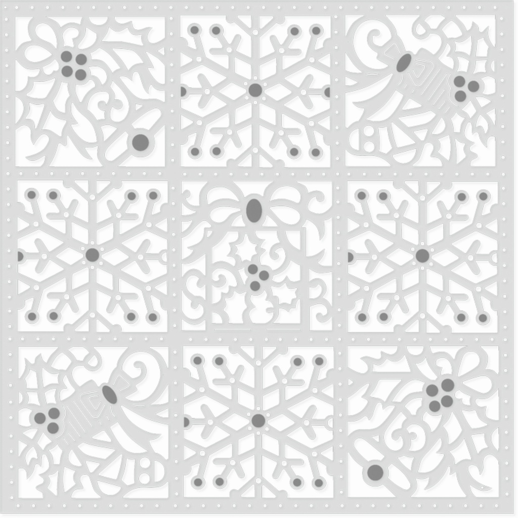 Sweet Dixie Christmas Block Background die set