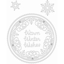 Sweet Dixie Warm Winter Wishes Frame die set