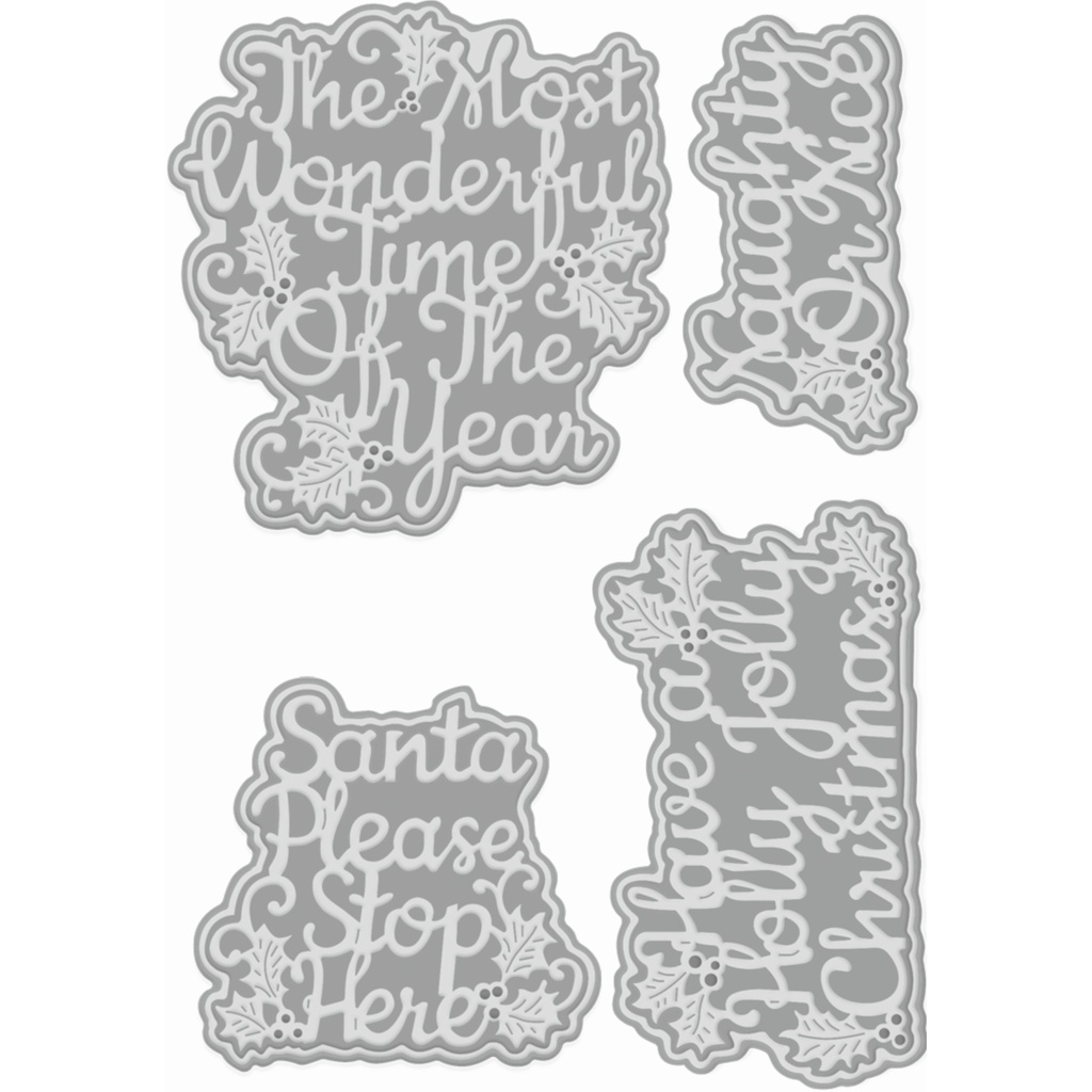 Sweet Dixie Naughty or Nice… Layered Sentiment die set