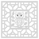 Large Owl Applique Patchwork Square Sweet Dixie Cutting Die