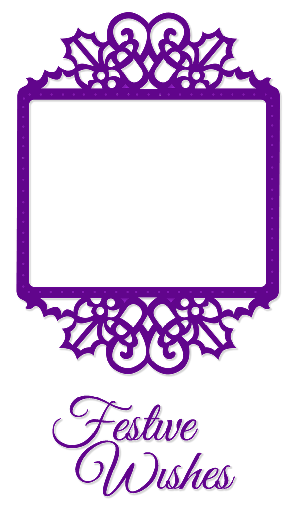 Sweet Dixie Festive Wishes Stamp & Frame Die 