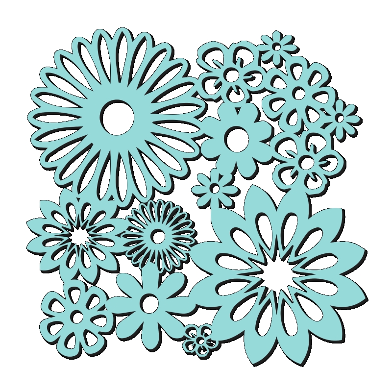 Sweet Dixie Spring Blooms Stencil