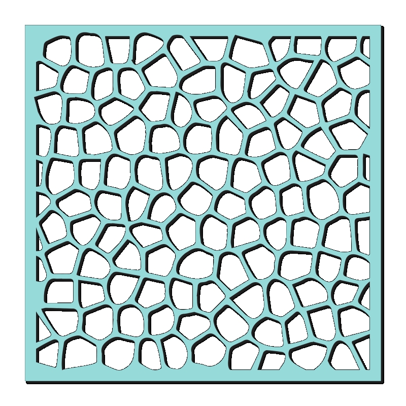 Sweet Dixie Block Mosaic stencil