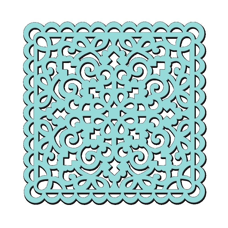 Sweet Dixie Swirl & Loops Stencil