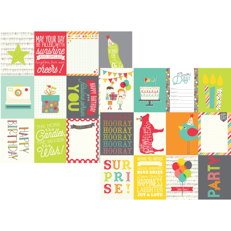 3x4 Journaling Card Elements Sold in Packs of 10 Sheets