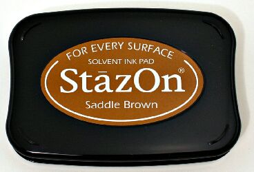 Saddle Brown StazOn On Pad