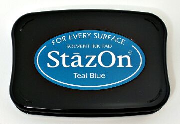 Teal Blue StazOn On Pad