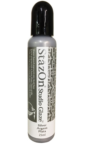 StazOn Studio Glaze Silver Ink