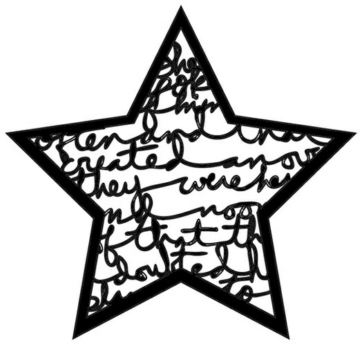 4x4 Balzer Script Star Bits