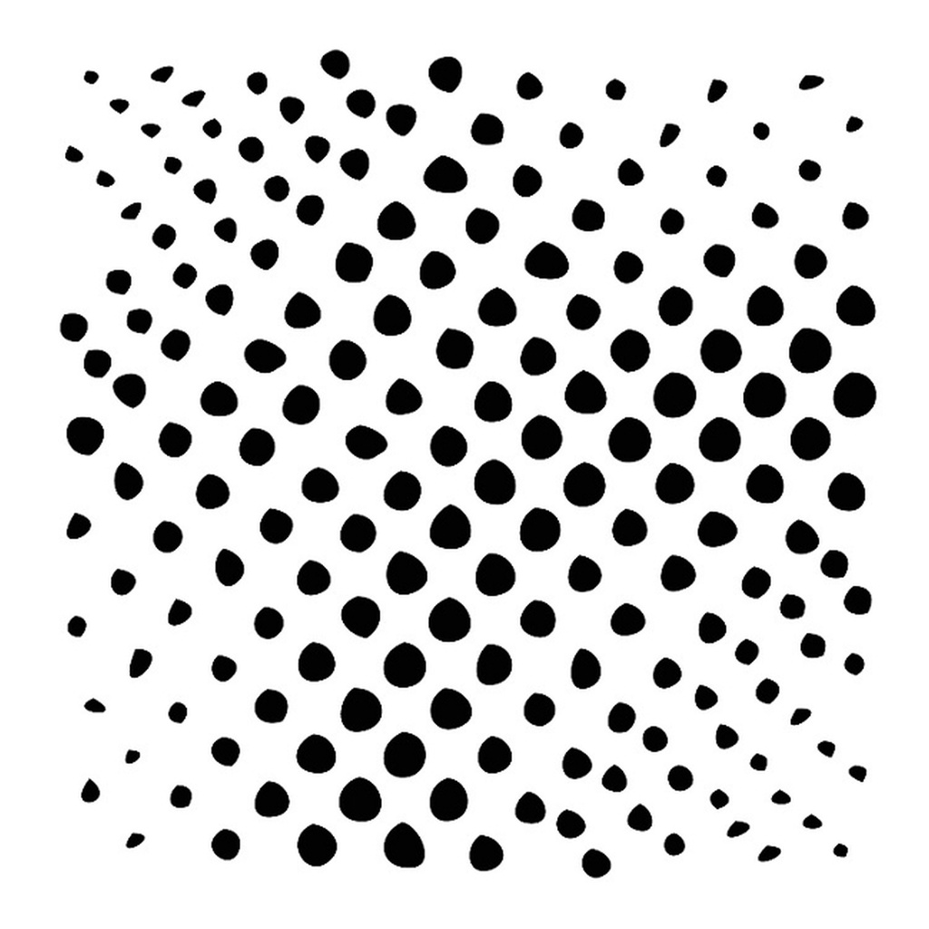 12x12 Stencil Halftone Circle