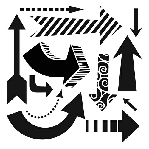 6x6 Stencil Susana's Arrows