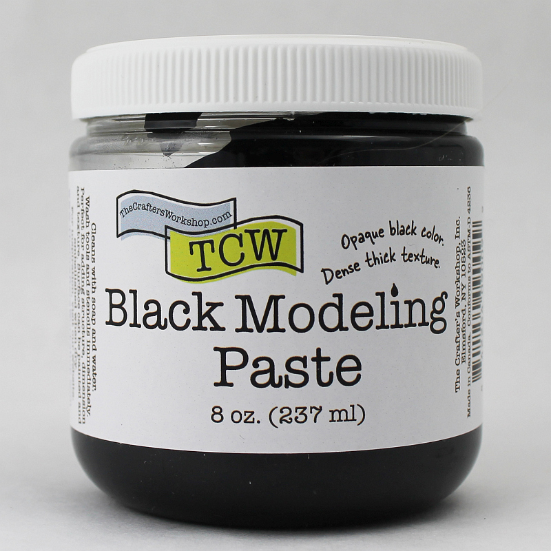 Black modeling texture paste 8oz