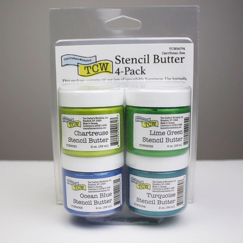 Carribean Sea 4-pack Stencil Butter